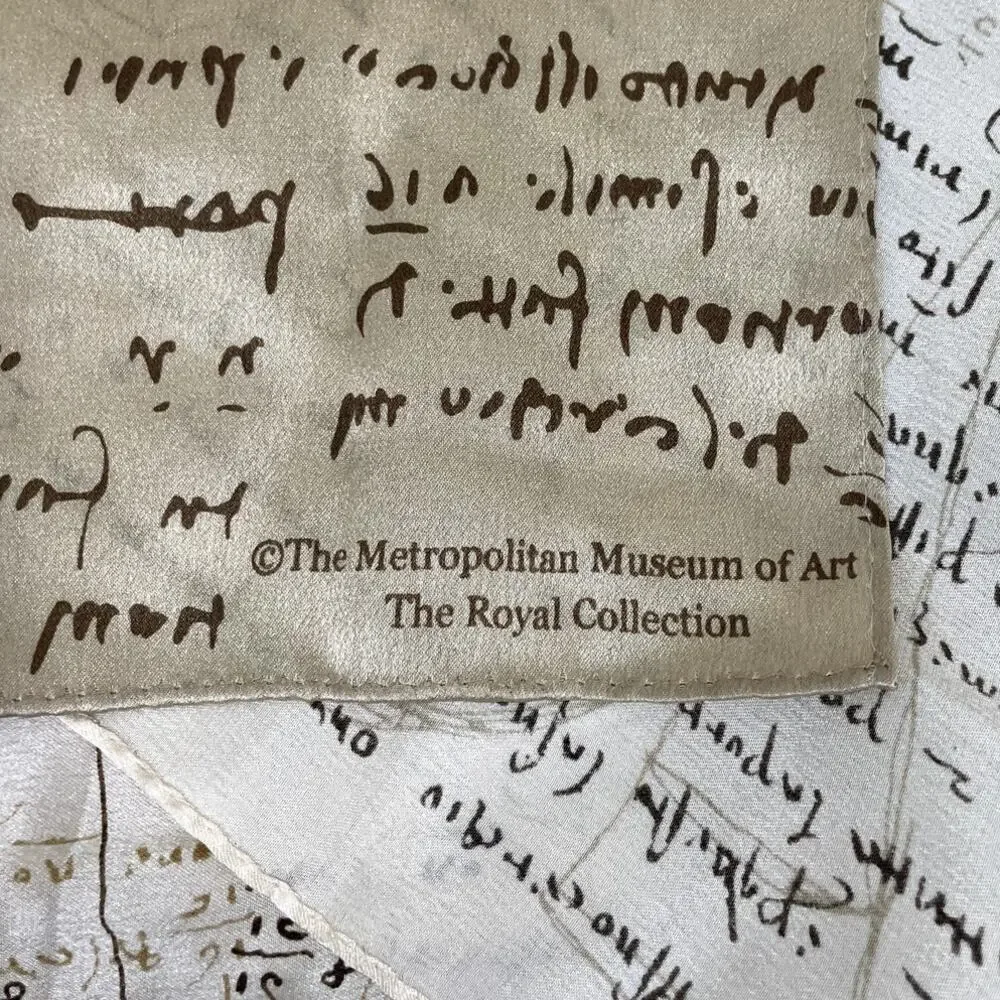The Metropolitan Museum of Art The Royal Collection Leonardo Da Vinci Silk Scarf